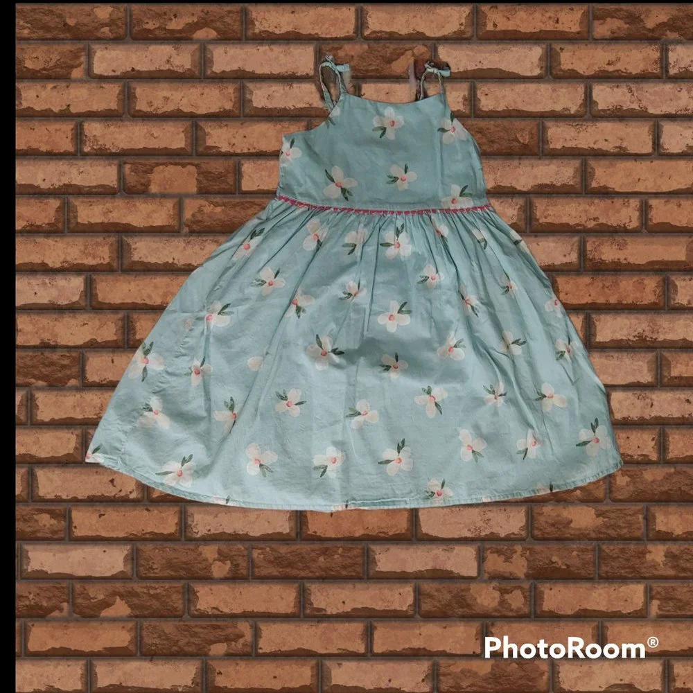 Girls Strap Summer Dress - Picture 1 of 6